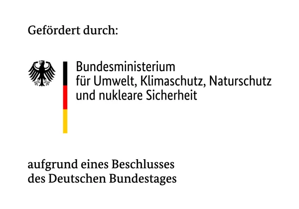 Förderhinweis mit Logo des Bundesumweltministeriums (BMUKN)